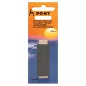 PONY 52402 Ластичен конец 200 м, черен
