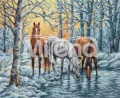 Гоблен „Зимно езеро“ DMC