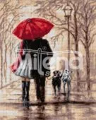 Гоблен „Разходка под дъжда“ DMC