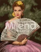 Гоблен „Дамата с ветрилото“ DMC