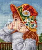 Гоблен „Момиче с шапка“ DMC