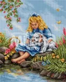 Гоблен „Почивка край езерото“ DMC