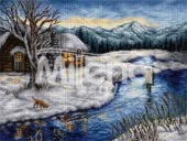 Гоблен „Зимна хижа“ DMC