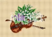 Гоблен „Цигулка с цветя“ ARIADNA