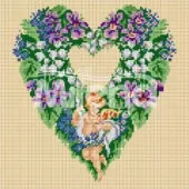 Гоблен „Сърце с цветя“ ARIADNA