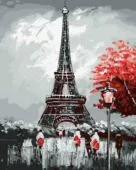 Париж Комплект за рисуване по номера Милена Стил
