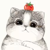 Коте с доматче Комплект за рисуване по номера Милена Стил