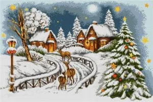 Снежна Коледа 1-1 Безплатна схема Милена Стил