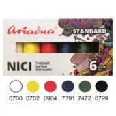 Комплект конци Talia 120/200 м основни цветове  6 бр.