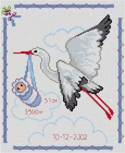 Бебе у дома Безплатна схема Милена Стил