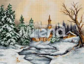 Зимен пейзаж Гоблен за шиене Милена Стил